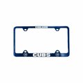 Signed And Sealed 6.75 x 12.25 in. Chicago Cubs Laser Cut License Plate Frame, Blue SI3344676